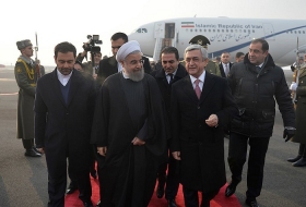 Iranian president arrives in Armenia -PHOTOS 